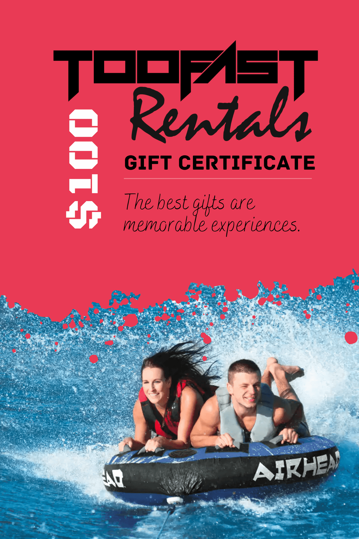 Too Fast Rentals Gift Certificates - Too Fast Rentals